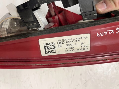 AUDI A6 C7 10-14 KOMBI LAMPA LEWA W KLAPĘ LED 4G9945093B ORG FV WYS 24H AUDI A6 C7 10-14 KOMBI LAMPA LEWA W KLAPĘ LED 4G9945093B ORG FV WYS 24H