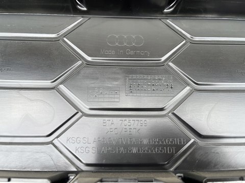 AUDI A4 B9 LIFT 2019 - ATRAPA GRILL WYS 24H FV ORG 8W0853651EB DT AUDI A4 B9 LIFT 2019 - ATRAPA GRILL WYS 24H FV ORG 8W0853651EB DT