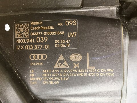 AUDI A6 4K0 FULL LED REFLEKTOR LEWY 4K0941039 KOMPLETNY ^ AUDI A6 4K0 FULL LED REFLEKTOR LEWY 4K0941039 KOMPLETNY ^