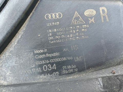 AUDI A6 C8 4K0 FULL LED REFLEKTOR PRAWY ORG AUDI A6 C8 4K0 FULL LED REFLEKTOR PRAWY ORG