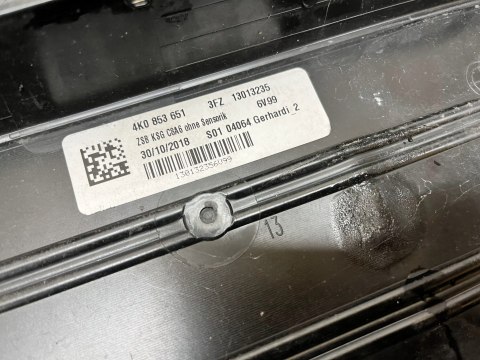 AUDI A6 C8 4K0 18- ATRAPA GRILL 4K0853651 ORG FV WYS 24H AUDI A6 C8 4K0 18- ATRAPA GRILL 4K0853651 ORG FV WYS 24H